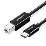 USB 2.0 C-B UGREEN US241 to 2m printer cable (black)