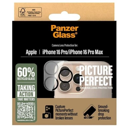 Szkło hartowane PanzerGlass PicturePerfect Lens Protector na aparat do iPhone 16 Pro / 16 Pro Max