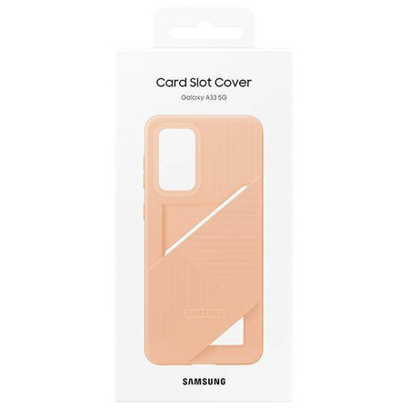 Etui Samsung EF-OA336TP A33 5G A336 brzoskwiniowy/peach Card Slot Cover