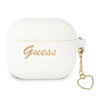 Guess GUA3LSCHSH AirPods 3 cover biały/white Silicone Charm Collection