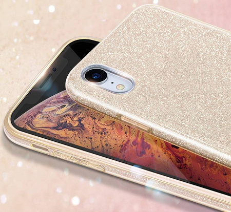 Etui IPHONE 13 PRO Brokat Glitter złote
