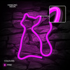 Neon LED KOT różowy Bat + USB FLNE04 Forever Light