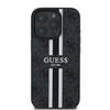 GUESS futerał do IPHONE 16 Pro kompatybilny z MagSafe GUHMP16LP4RPSK (4G Pronted Stripes) czarny