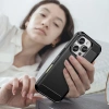 Carbon Case Silikonhülle für iPhone 16 Pro - Schwarz