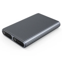 Kieszeń dyskowa 2x M.2 SATA+NVME USB-C 3.2 10Gbps - szara