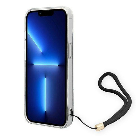 Original Case IPHONE 14 PLUS Guess Hardcase 4G Print Strap (GUOHCP14MH4STK) black