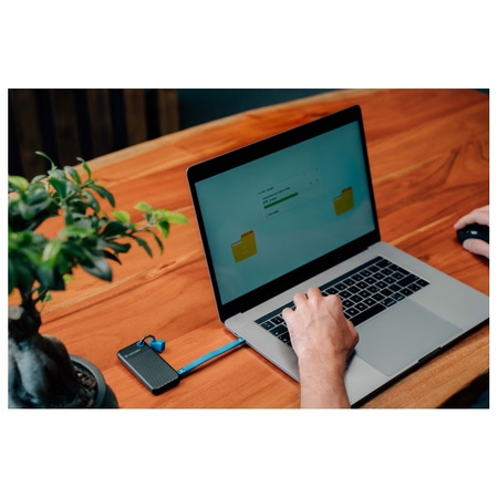 Verbatim Dysk SSD 1TB - brelok do kluczy  z kablem USB 3.2 gen.2 czarno-niebieski/black-blue 32191