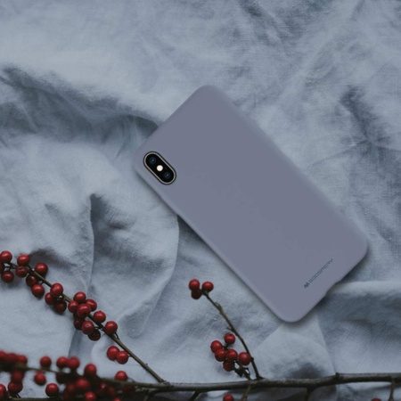 Mercury Silicone iPhone X/Xs lawendowy/lavender gray