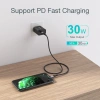 Choetech IP0039 USB-C/ Lightning MFi-Kabel, 1,2 m lang – Schwarz