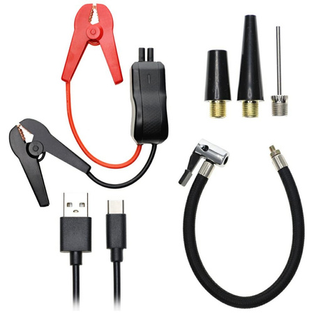 Jump Starter 4smarts PitStop+ 8800mAh    Powerbank z kompresorem i latarką czarny