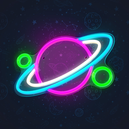 Neon PLEXI LED PLANET multikolor FPNE05X Forever Light