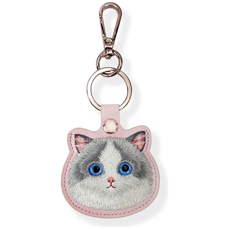 Etui na lokalizator / brelok Nimmy Big Eyed Pet 2.0 Cat różowy
