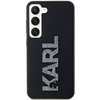 Karl Lagerfeld 3D Rubber Glitter Logo Hülle für Samsung Galaxy S23+ – Schwarz