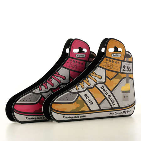 REMAX Kabel Running Shoe RC-112m - USB na Micro USB - 1 metr Biały