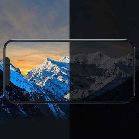 Baseus Vollbild-Hartglas für iPhone 12 Pro Max mit Lautsprecherabdeckung 0,4 mm + Montageset