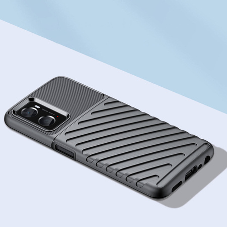 Thunder Case flexible gepanzerte Hülle für Oppo A76 / Oppo A36 / Realme 9i schwarz