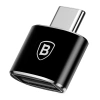 Baseus adapter przejściówka ze złącza USB na USB Type-C OTG czarny (CATOTG-01)