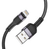Cable 2.4A 0,25m USB - Lightning Tech-Protect Ultraboost black