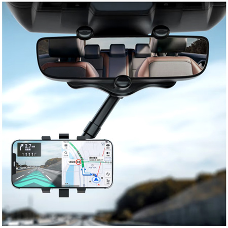 XO uchwyt samochodowy C115 czarny na wsteczne lusterko