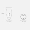 Baseus Golden Contactor Pro Dual Quick Charger Car Charger U+C 40W Dark Gray