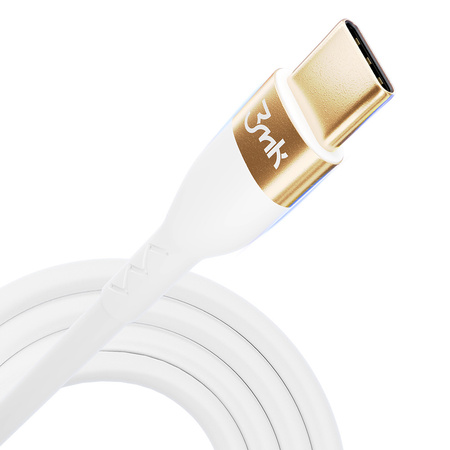Accessories - 3mk Hyper Silicone Cable C to C 2m 100w White