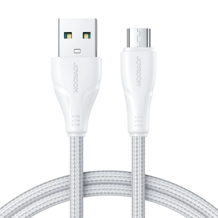 Joyroom USB-Kabel - Micro-USB 2.4A Surpass-Serie für schnelles Aufladen und Datenübertragung 2 m weiß (S-UM018A11)