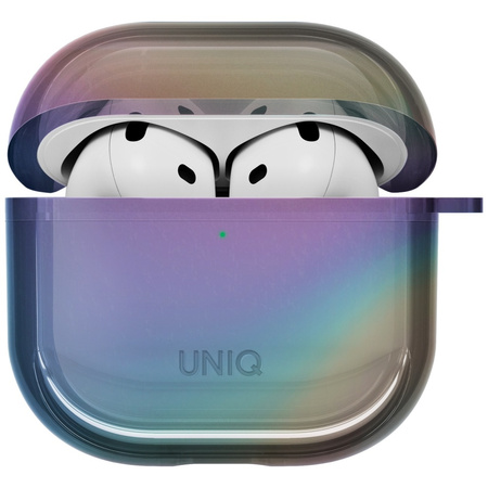 Etui UNIQ Iridescia do AirPods 4 Hang    Case midnight quartz