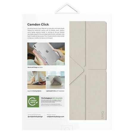 UNIQ etui Camden Click iPad Air 13" (2024) beżowy/ivory