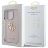 Schutzhülle IPHONE 16 PRO MAX Guess Grained Big 4G Logo Small Classic Logo rosa