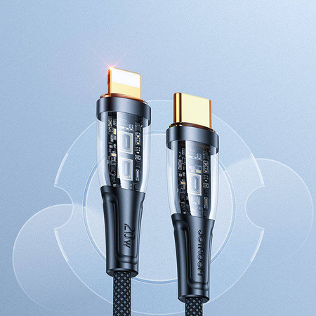 Joyroom Schnellladekabel mit Smart Switch USB-C - Lightning 20W 1,2m schwarz (S-CL020A3)