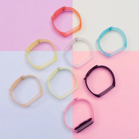 Pasek silikonowy do Xiaomi Mi Band 5 / 6 / 7 opaska - złoty