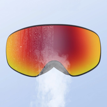 Gogle narciarskie Qunature Black dziecięce (rozmiar M/L) - czarne