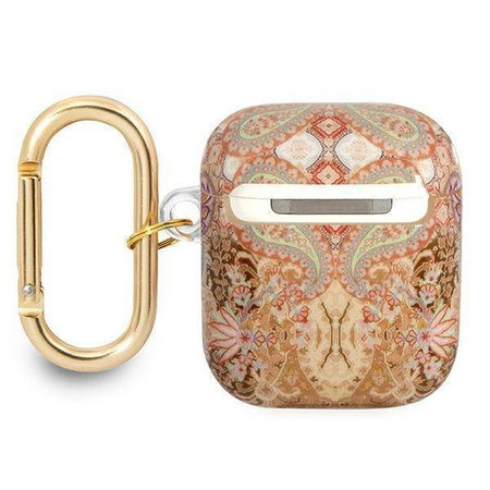 Case APPLE AIRPODS Guess AirPods Paisley Strap Collection (GUA2HHFLD) gold