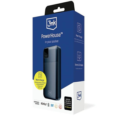 3MK POWERBANK POWERHOUSE 20000mAh 22,5W CZARNY