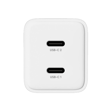 Allity ładowarka sieciowa GaN PD QC ATC-01-45WCC 2x USB-C 45W biała