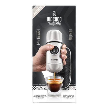 WACACO Nanopresso Portable Coffee Chill White + Case.