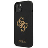 Guess nakładka do iPhone 13 Mini 5,4" GUHCP13SLS4GGBK czarny hard case Silicone 4G Logo