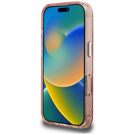 Karl Lagerfeld IML Aquarelle Choupette &amp; Logo iPhone 16 Case - Pink