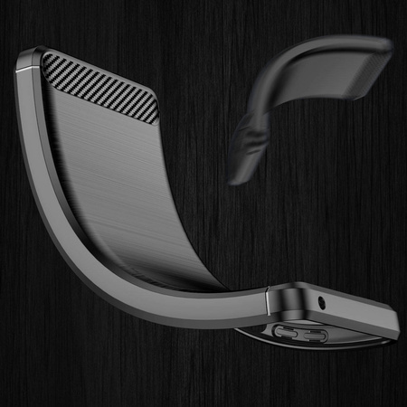 Carbon Case Flexible Cover Realme 9 Pro schwarz