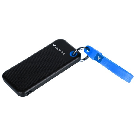 Verbatim Dysk SSD 1TB - brelok do kluczy  z kablem USB 3.2 gen.2 czarno-niebieski/black-blue 32191
