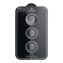 Osłona aparatu PROTECTOR 9H + aplikator do SAMSUNG A35 czarna