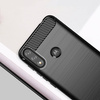 Carbon Case Flexible Schutzhülle Motorola Moto E7i Power schwarz