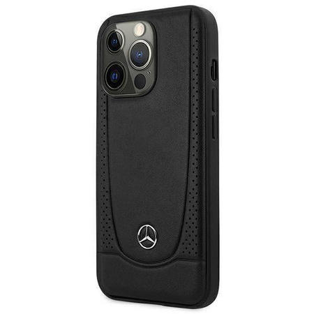 Mercedes MEHCP15XARMBK iPhone 15 Pro Max 6,7" schwarz/schwarz Hardcase Leder Urban