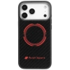 Etui Audi RSQ Carbon Fiber Sport Red Circle MagSafe do iPhone 17 Pro Max - czarne