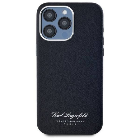 Etui Karl Lagerfeld Hotel RSG na iPhone 15 Pro Max  - czarne