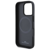 Original Handyhülle IPHONE 16 PRO MAX BMW Hardcase M Perforated & Stitched Line MagSafe (BMHMP16X23PUSPK) schwarz