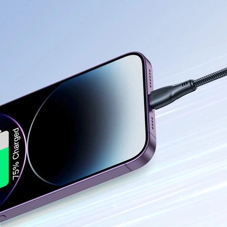 Joyroom kabel USB - Lightning 2.4A Surpass Series 2 m czarny (S-UL012A11)