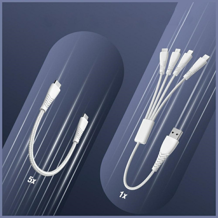 Stacja ładująca 4smarts Team 100W        z zestawem kabli granatowy