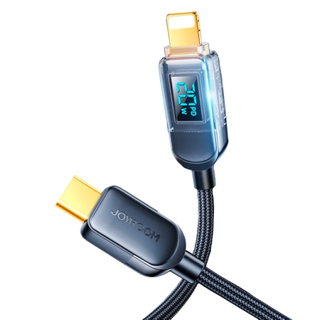 Joyroom USB C - Lightning 20W Kabel mit Ladeleistungsanzeige 1,2 m schwarz (S-CL020A4)