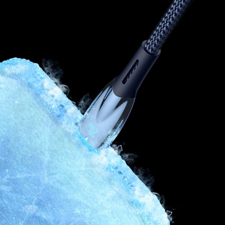 Baseus Glimmer Series Schnellladekabel USB-C 480Mbps PD 100W 2m Weiß